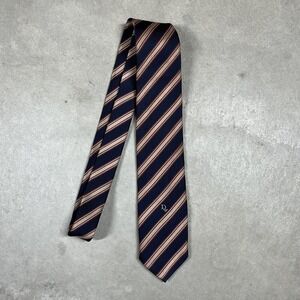 Christian Dior Silk Mens Tie Blue Striped